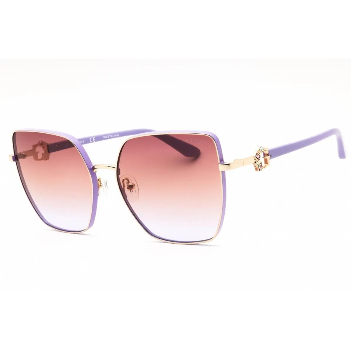 GU7790-S 32Z Gold/violet Gradient Mirror 61-17-140 Sunglasses by Guess
