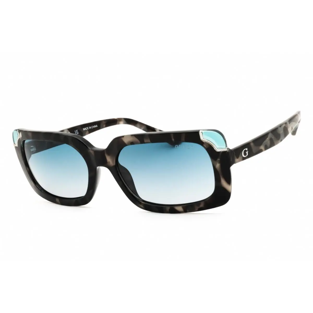 Guess GU7841 89W Turquoise Havana/blue Gradient 59-19-135 Sunglasses