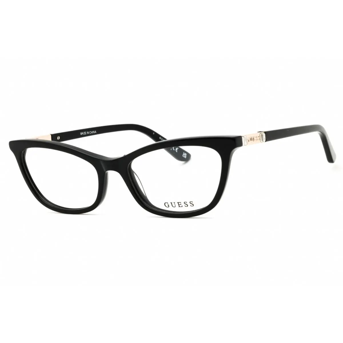 Guess GU50198 001 Shiny Black 52mm Eyeglasses