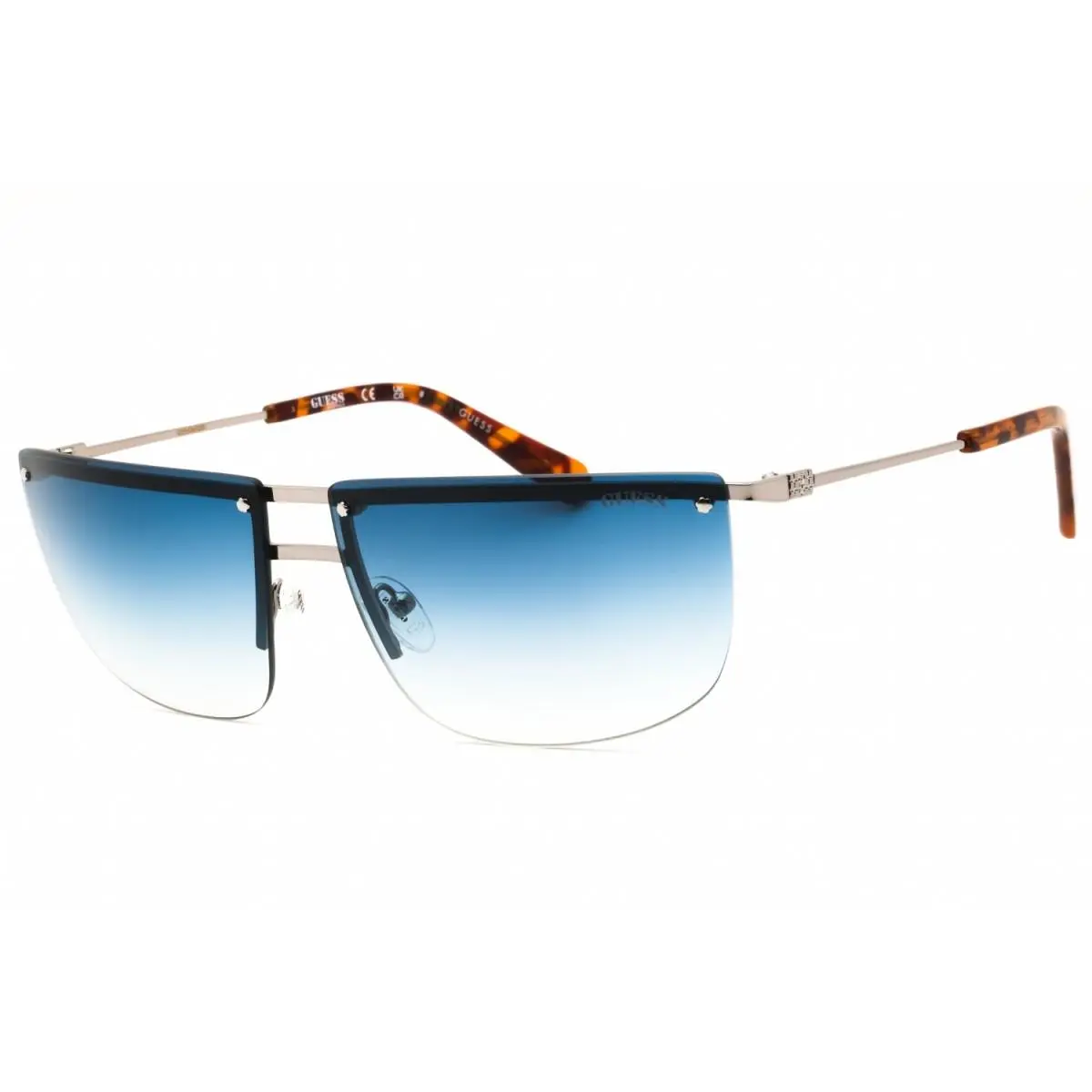 Guess GU8256 08W Shiny Gunmetal/blue Gradient 66-14-140 Sunglasses