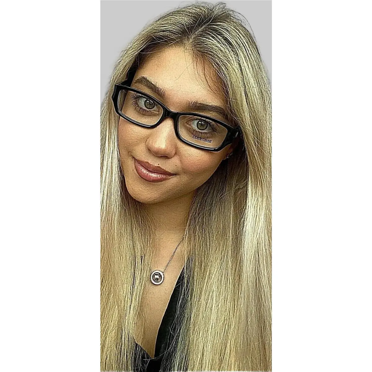 Roberto Cavalli 77101 54-16-135 54mm Black Women`s Eyeglasses Frame Italy