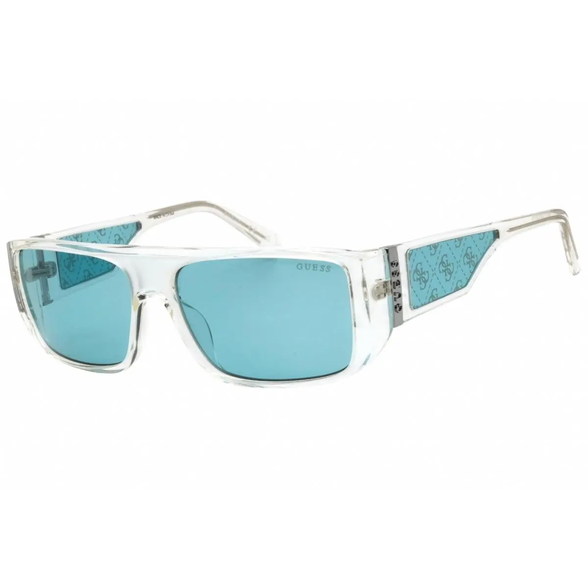 GU00136 26V Crystal/blue 60-16-140 Sunglasses by Guess