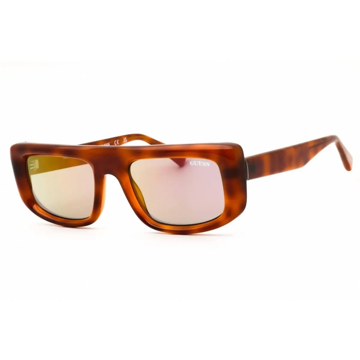 Unisex Sunglasses Blonde Havana Rectangular Full Rim Frame GU00138 53C by Guess