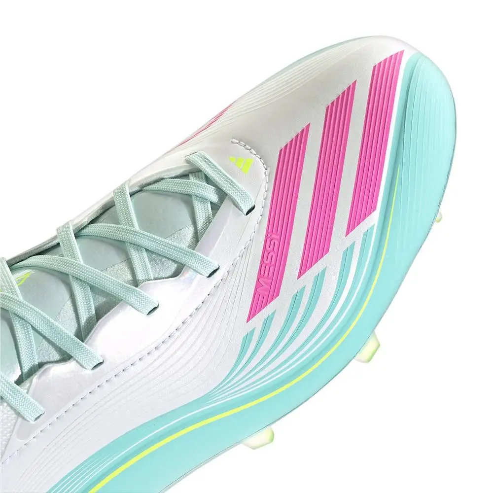 Adidas shoes - adidas F50 Messi Pro Firm Ground Soccer Cleats - JQ0932 - White 5