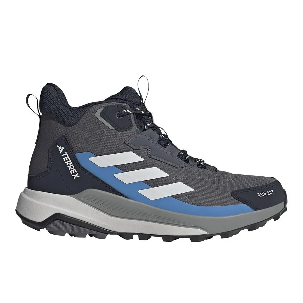 Adidas Terrex Anylander Mid Rain.rdy Hiking Mens Grey Sneakers Athletic Shoes J