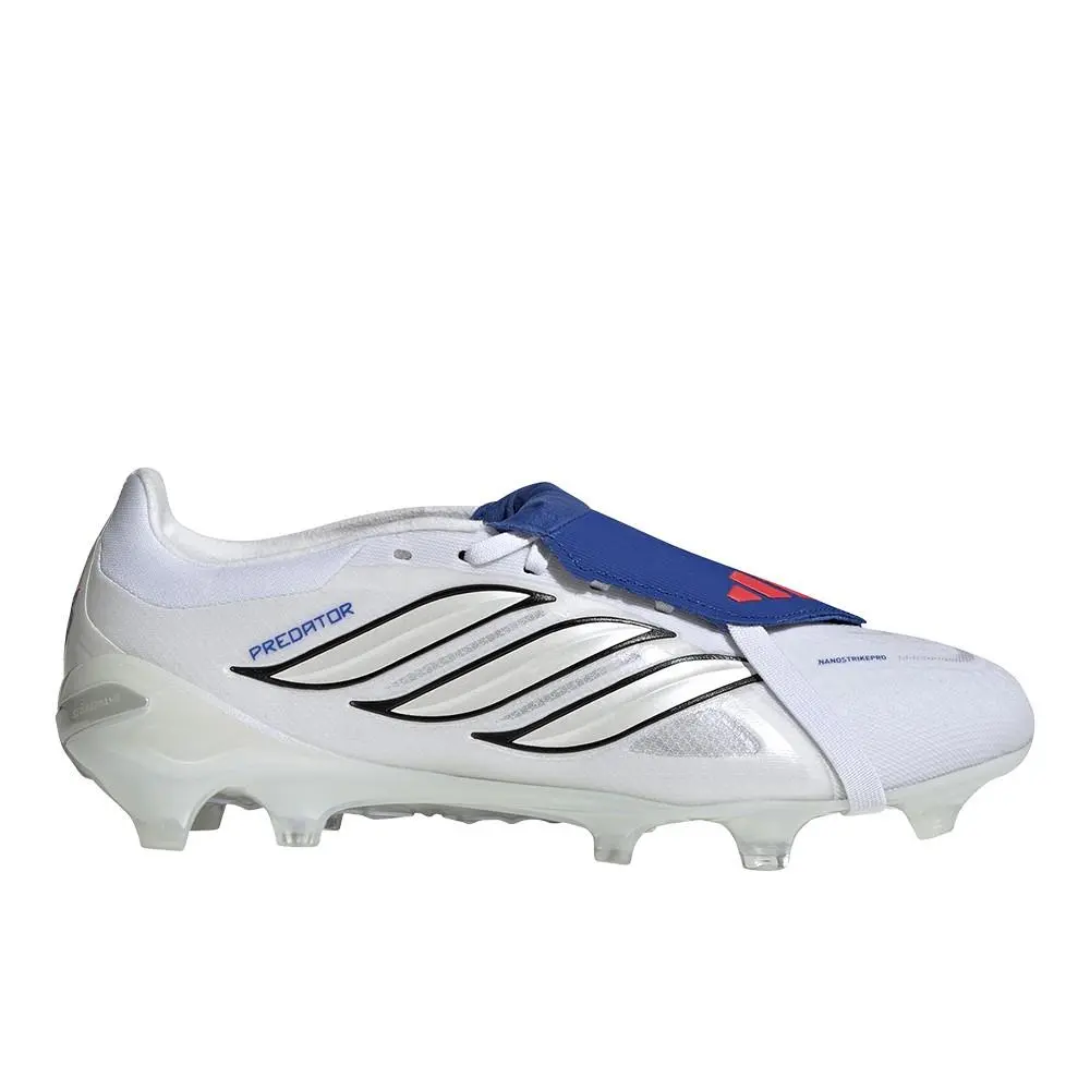 Adidas Predator Pro Foldover Tongue Firm Ground Soccer Cleats Mens Blue Silver