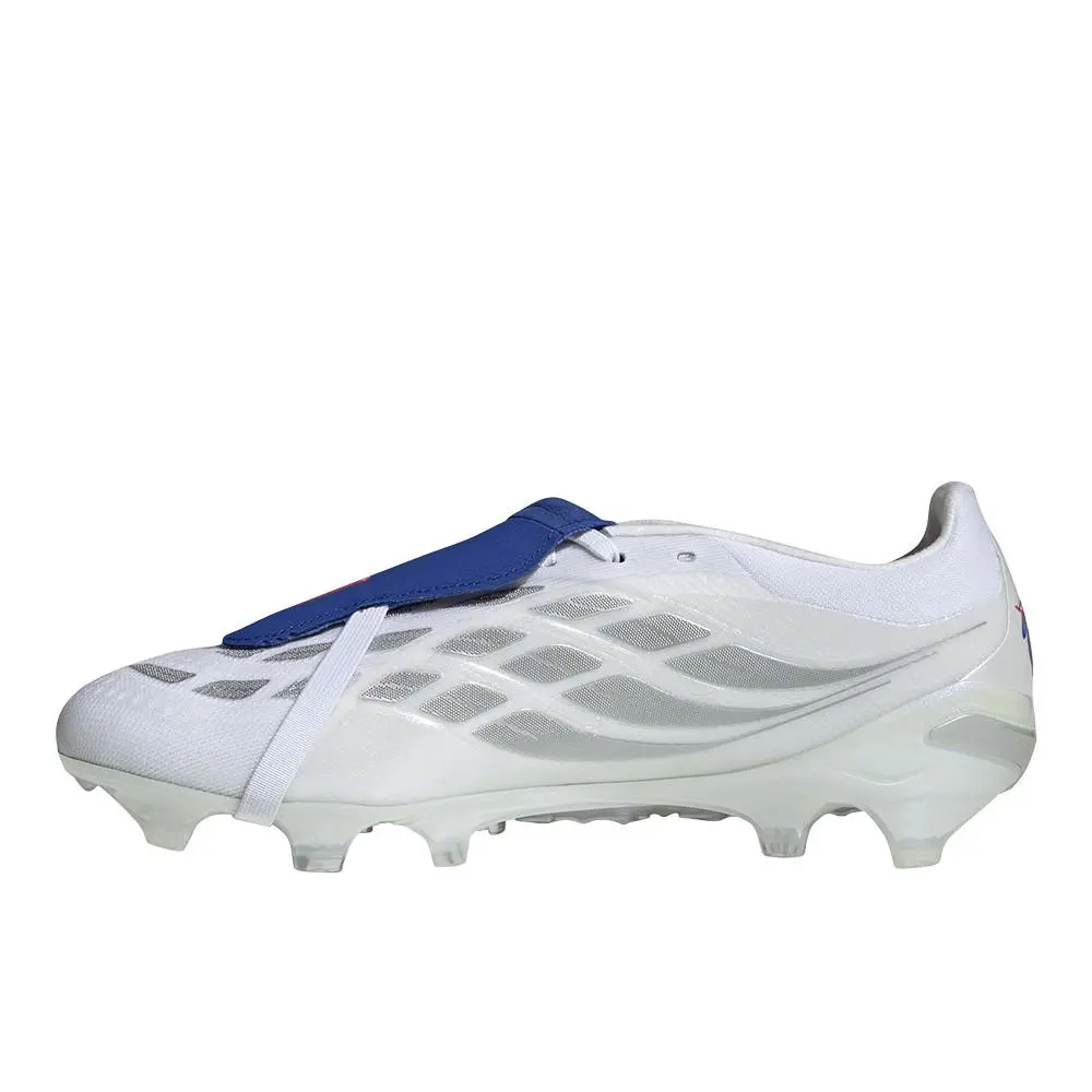 Adidas shoes - adidas Predator Pro FoldOver Tongue Firm Ground Soccer Cleats - JR3322 - Blue, Silver, White 1