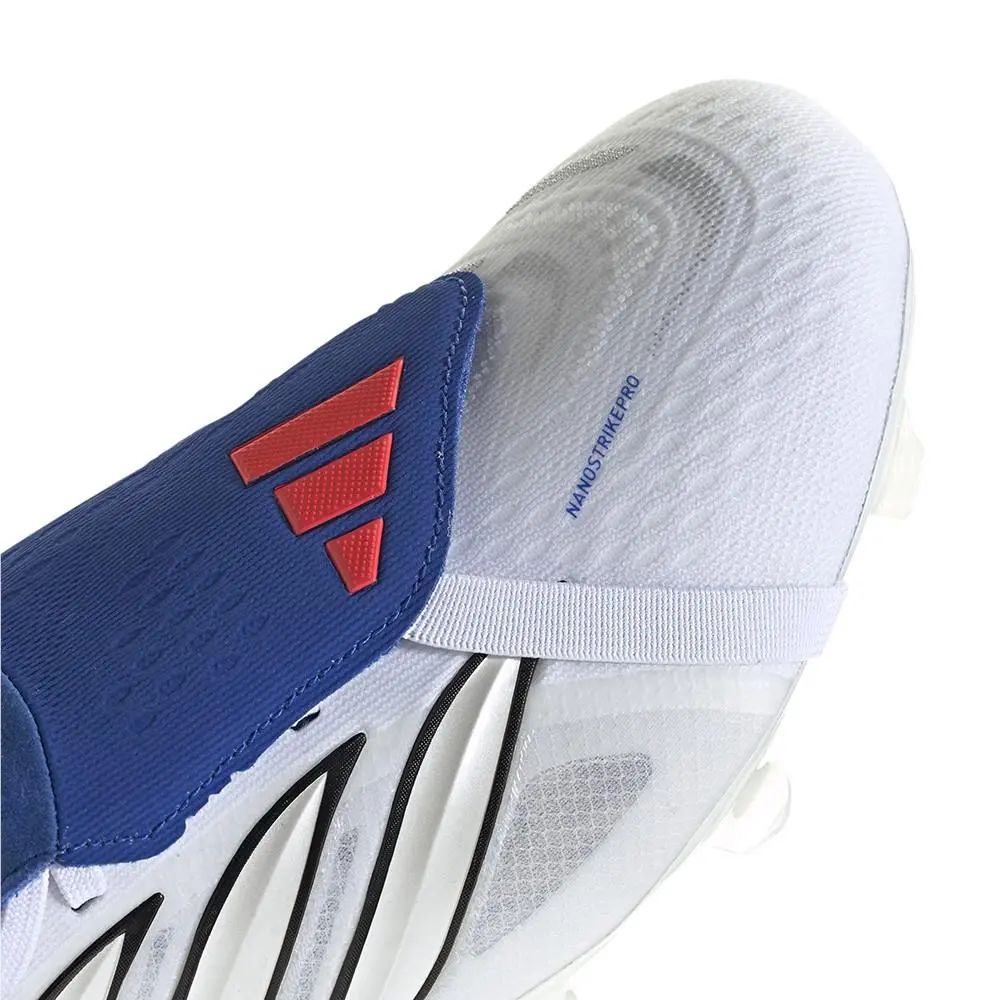 Adidas shoes - adidas Predator Pro FoldOver Tongue Firm Ground Soccer Cleats - JR3322 - Blue, Silver, White 13