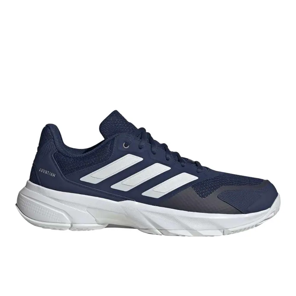 Adidas Courtjam Control 3 Tennis Mens Blue Sneakers Athletic Shoes JR1750