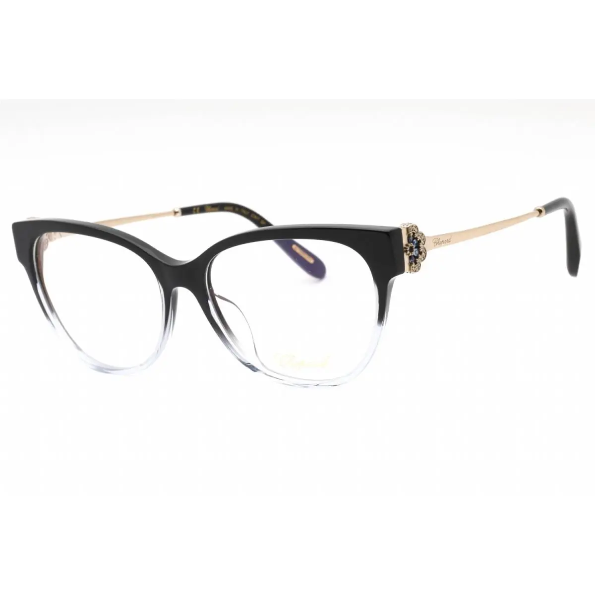 Chopard VCH325S 0N91 Gradient Transparent Blue Black 55mm Eyeglasses