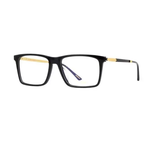 Chopard VCH343 0700 55 Full‑rim Black Rectangle Glasses – Made in Italy