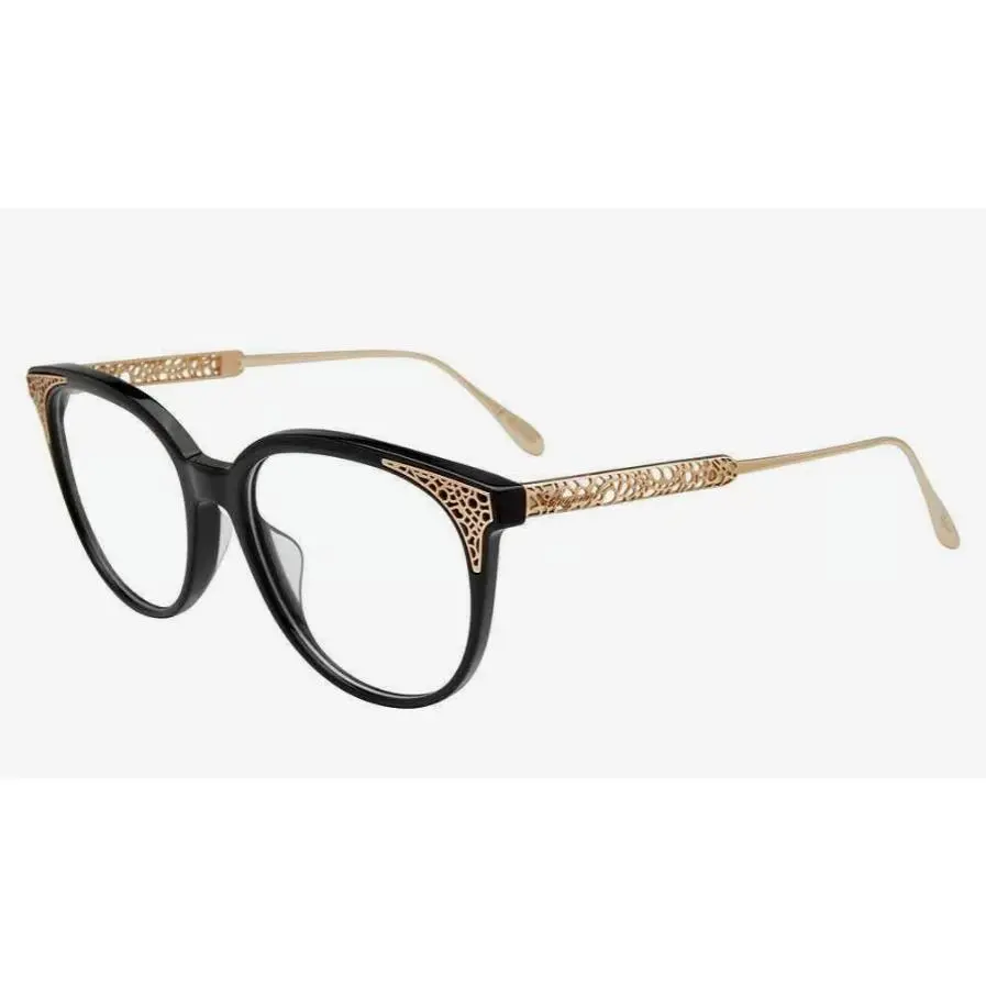 Chopard VCH253 0700 Black Gold Optical Frame Eyesize 53-17-135 Made IN Italy