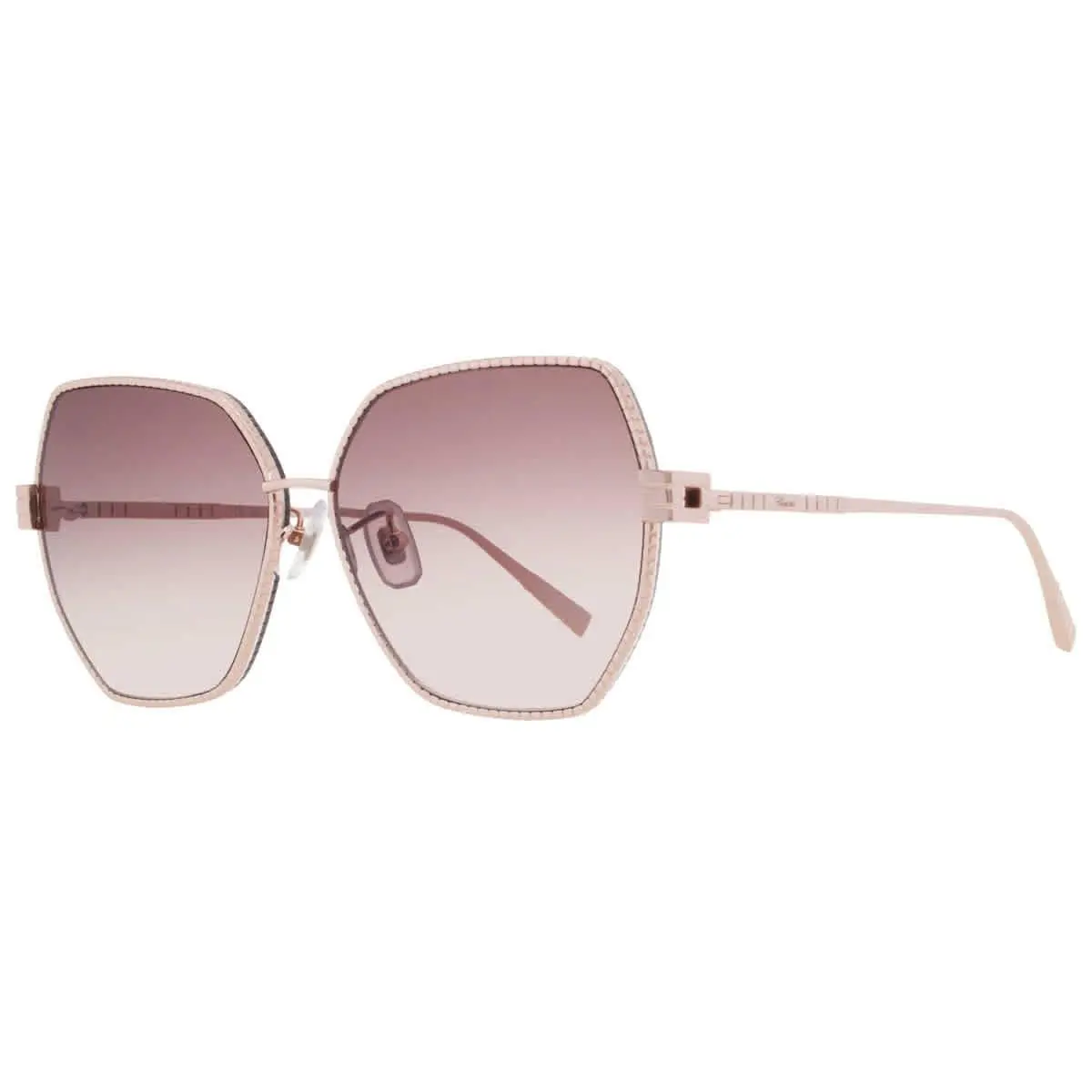 Chopard Brown Pink Gradient Butterfly Ladies Sunglasses SCHL28M 08FC 59