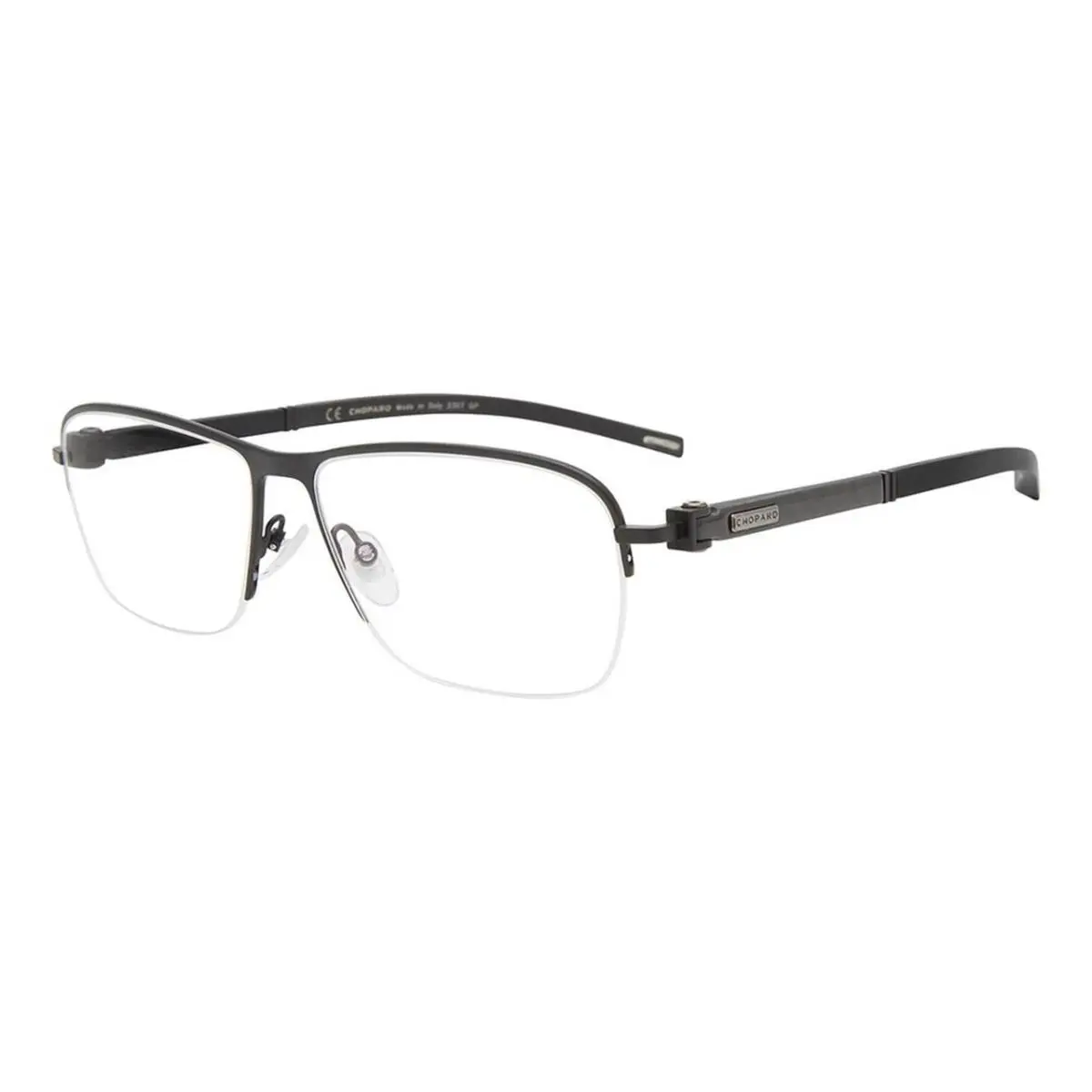 Chopard 23KT Gold Plated VCHD83-0568 Men Reading Glasses Brown Carbon Fiber 57mm