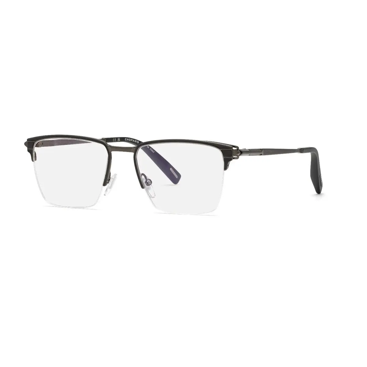 Chopard VCHL20V 0K56 Bachelite C/parti Nero Opaco 54/19/145 Men`s Eyewear Frame