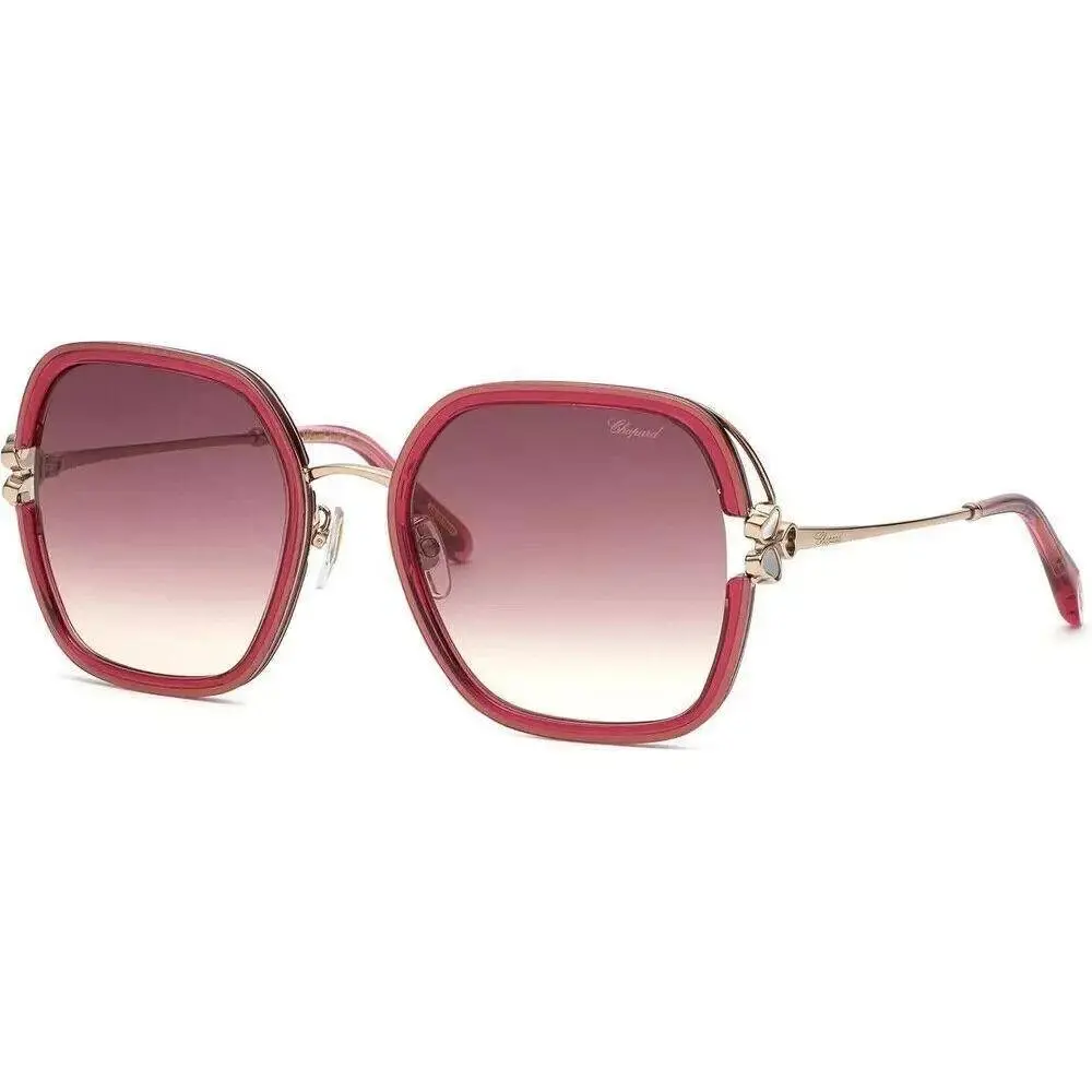Chopard Sunglasses Raspberry Crystal Silver SCHG32V 570AFD 57 21 135