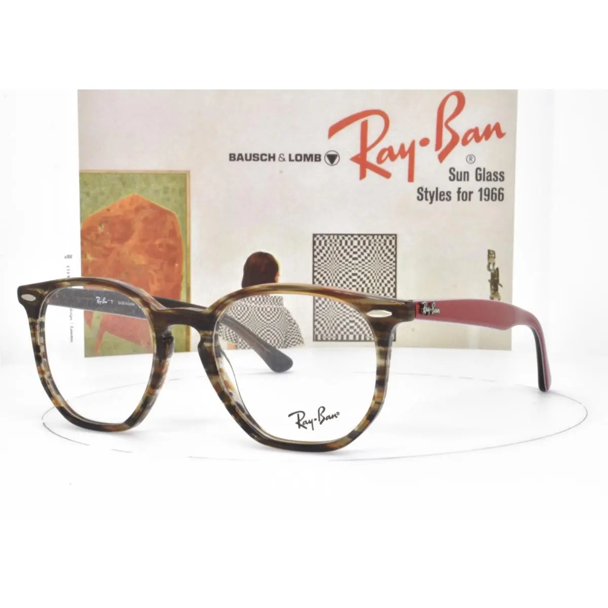 Ray-ban Eyeglasses Clear Havana Panto 50-19-145 7151 5802