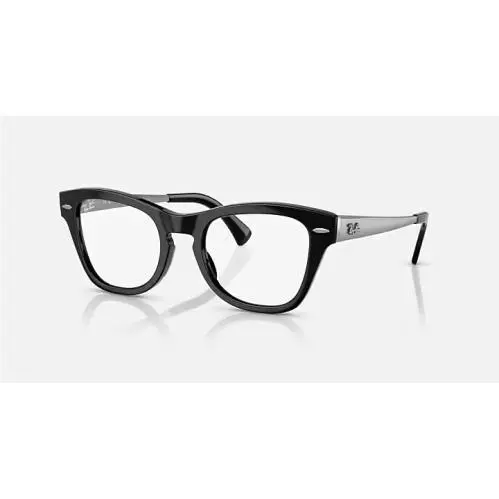 Rayban RX0707V 2000 Eyeglasses- Polished Transparent Black- 50-21-145