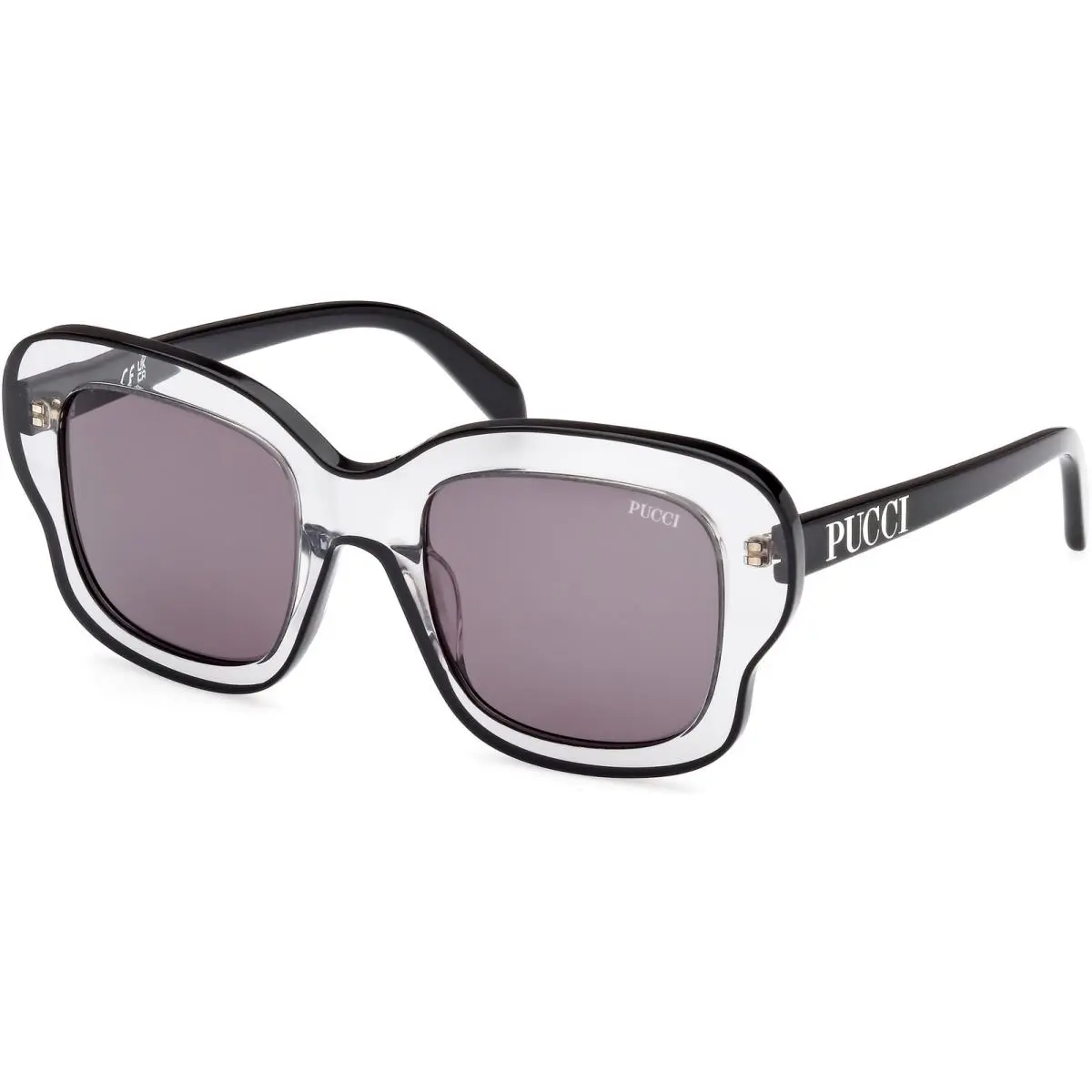 Emilio Pucci EP 0220 Black/crystal / Shiny Black 20A Size 51 Sunglasses