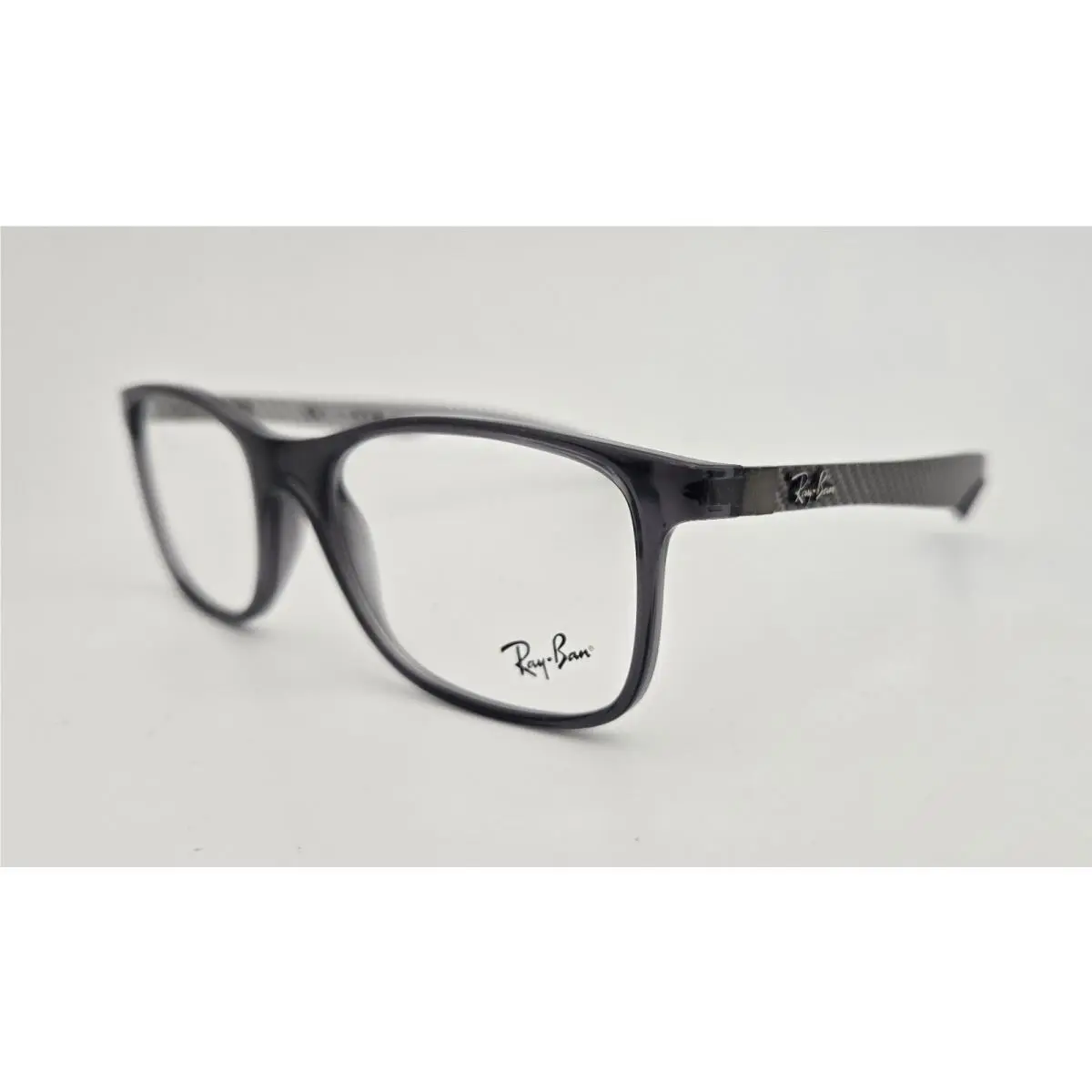 Ray Ban Eyeglasses RB 8903 Color 8061 Grey Silver Carbon Fiber Size 55 Men`s