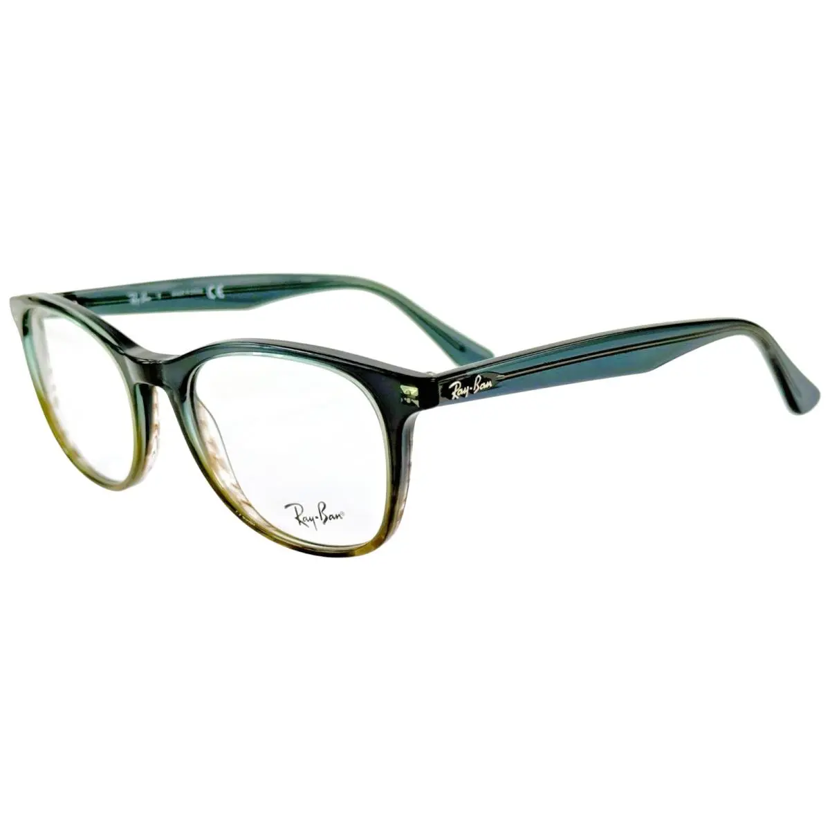 Ray Ban RB5356 Unisex Plastic Eyeglass Frame 5766 Grad Grey Striped 52-19 w Case