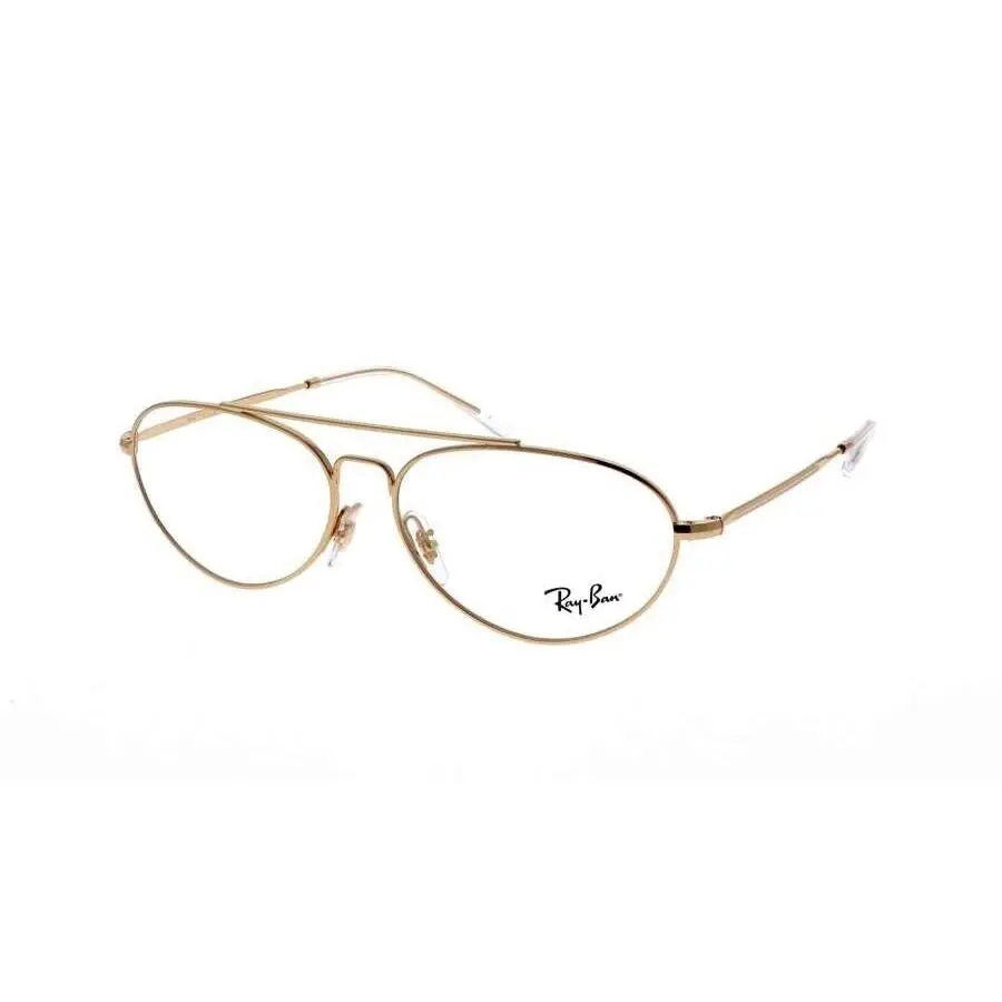 Ray-ban Frames Gold Metal RB6454 2500 56 14 140 Unisex Aviator Glasses