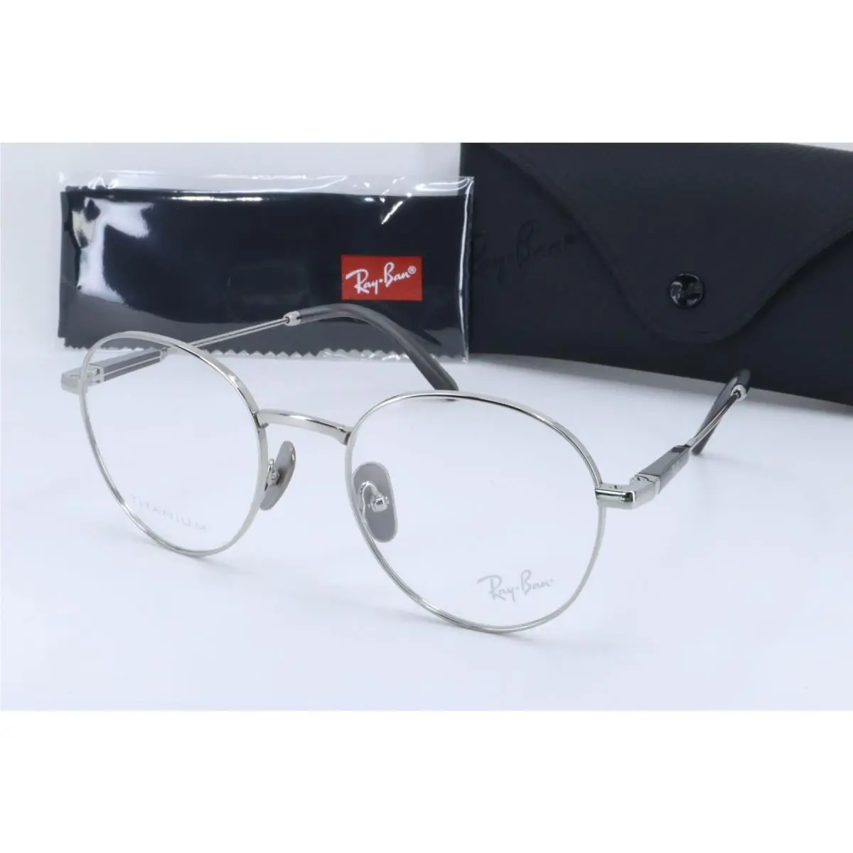Ray Ban RX8782 Silver Round Unisex Full Rim 51-20-145 Eyeglasses Frames