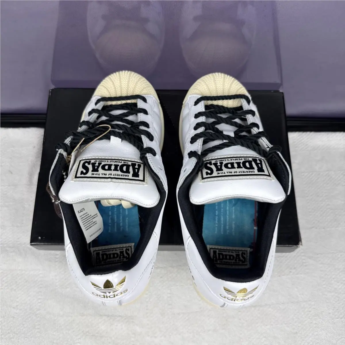 Adidas shoes - adidas Superstar - Superstar - KJ4278 - White, Manufacturer: Cloud White/Core Black (UPC: 0198323673978) 4