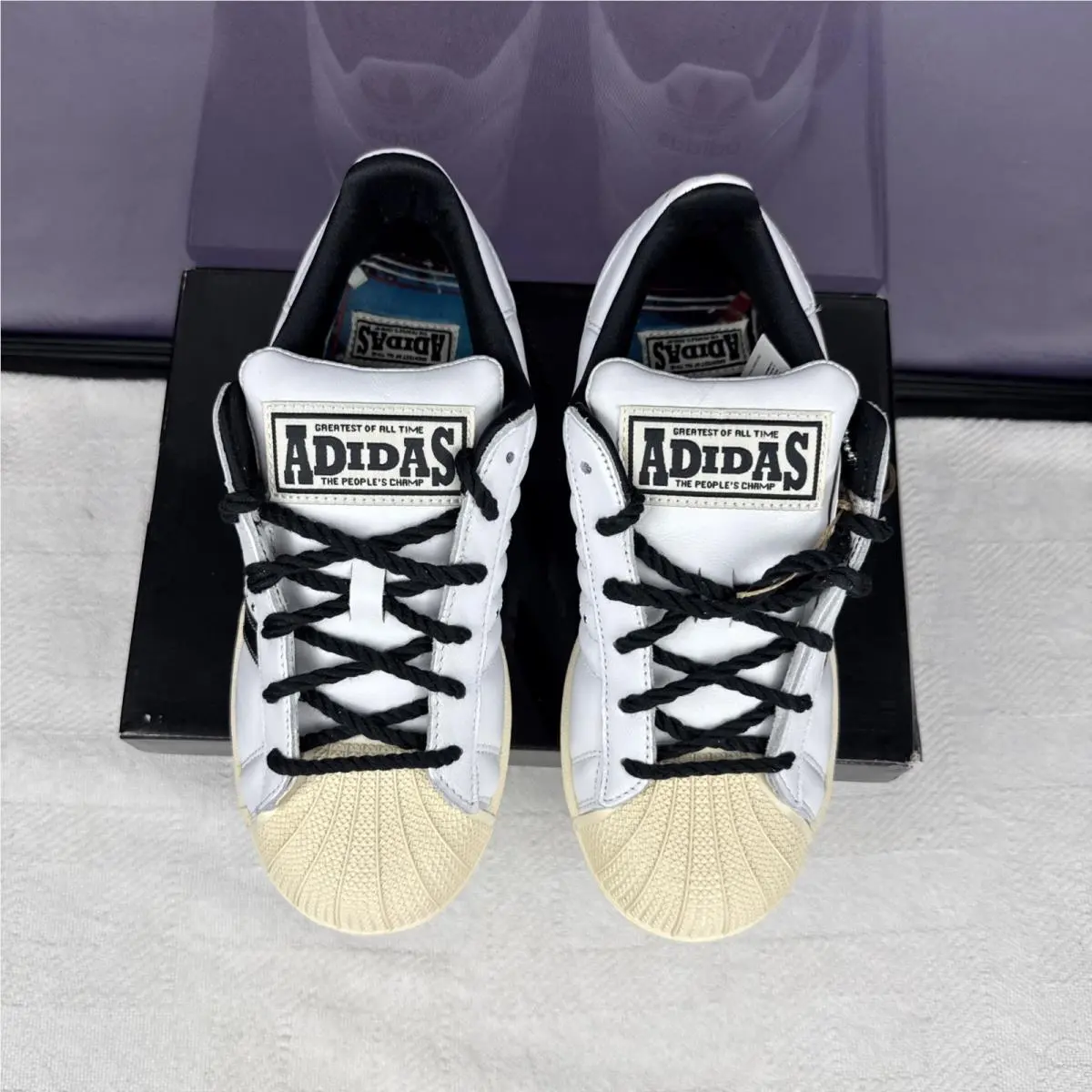 Adidas shoes - adidas Superstar - Superstar - KJ4278 - White, Manufacturer: Cloud White/Core Black (UPC: 0198323673978) 2