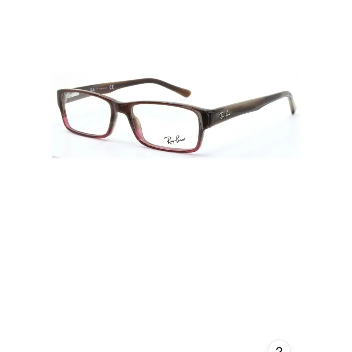 Ray-ban RB 5169 5541 Brown Pink Demi Rectangular Full Rim Eyeglasses 52 16 14