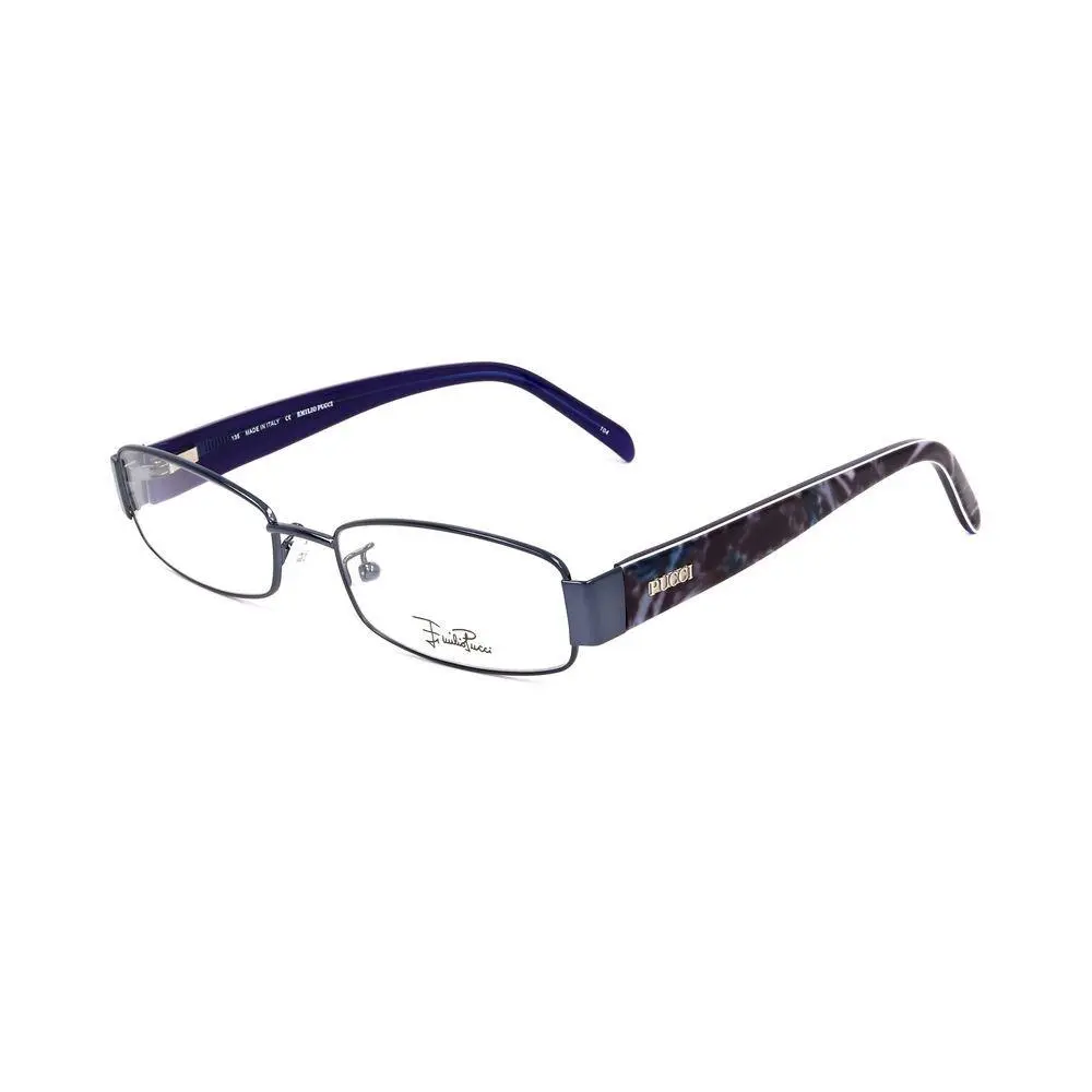 Emilio Pucci Blue Metal Glasses Frames