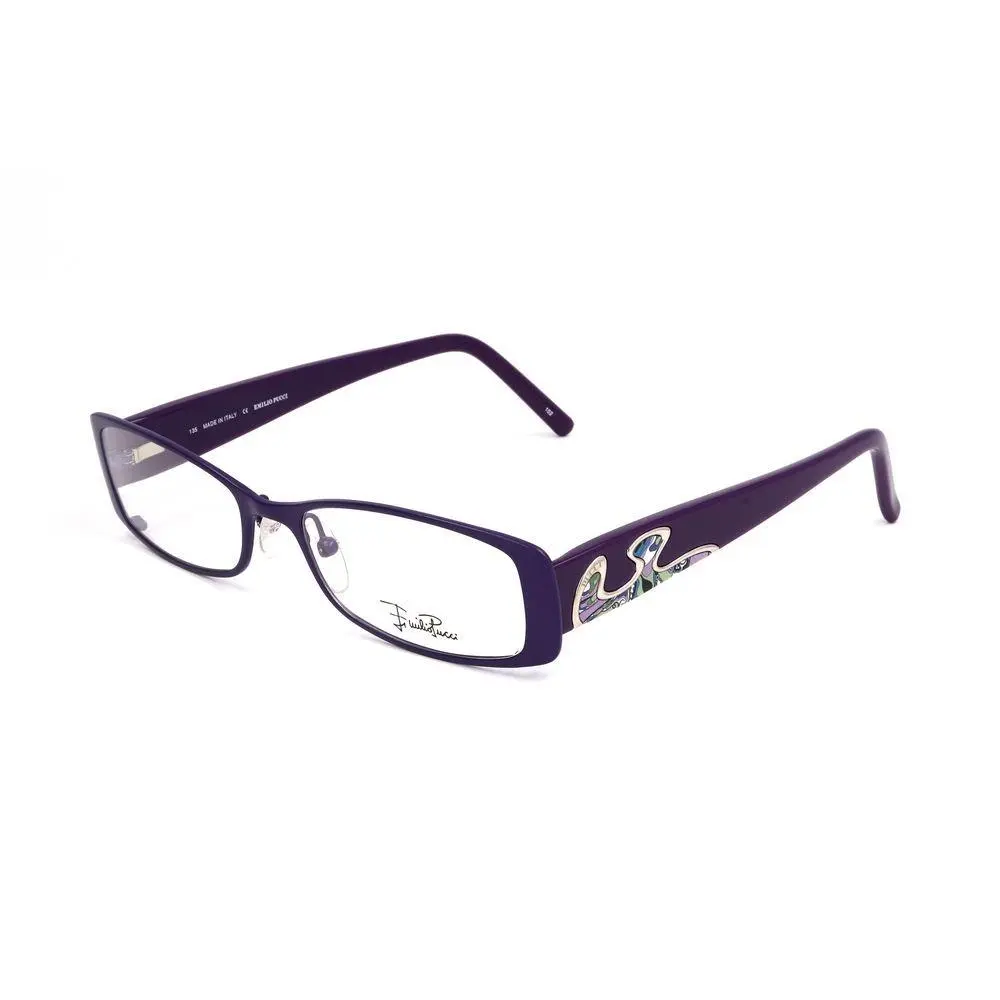 Emilio Pucci Purple Metal Glasses Frames