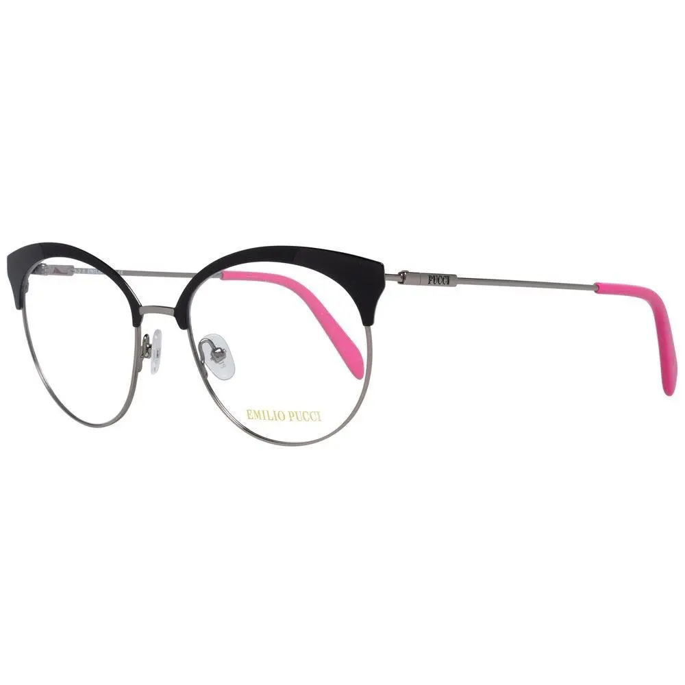 Emilio Pucci Black Metal Glasses Frames