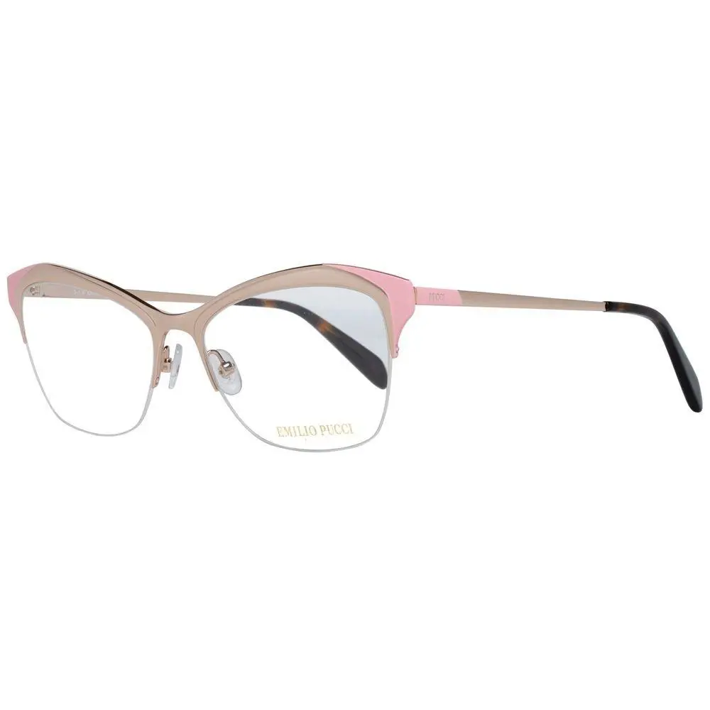 Emilio Pucci Gold Metal Glasses Frames