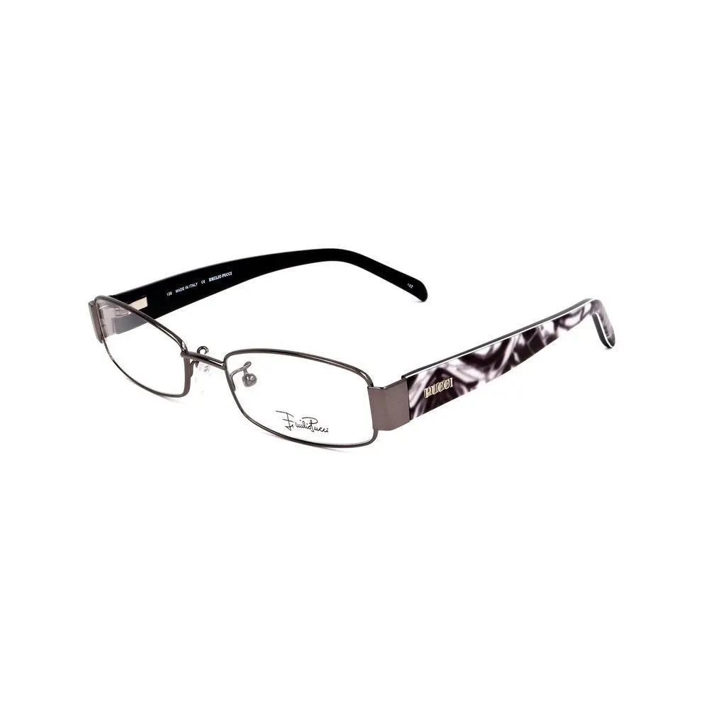 Emilio Pucci Gray Metal Glasses Frames
