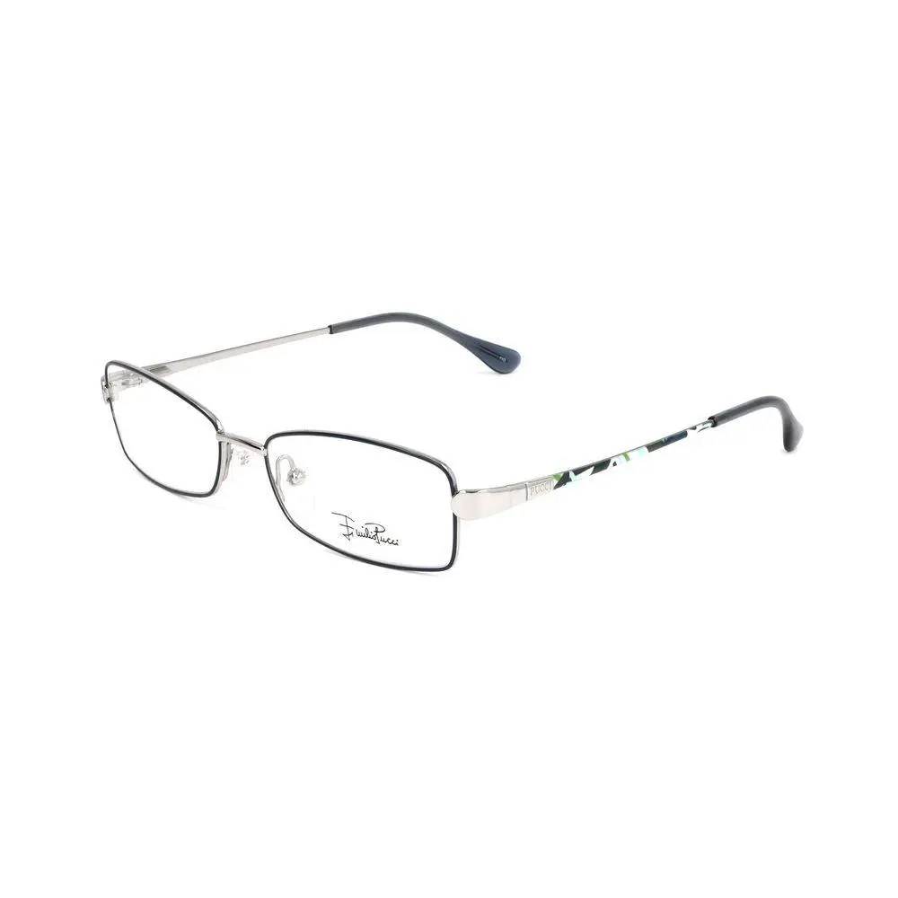 Emilio Pucci Silver Metal Glasses Frames