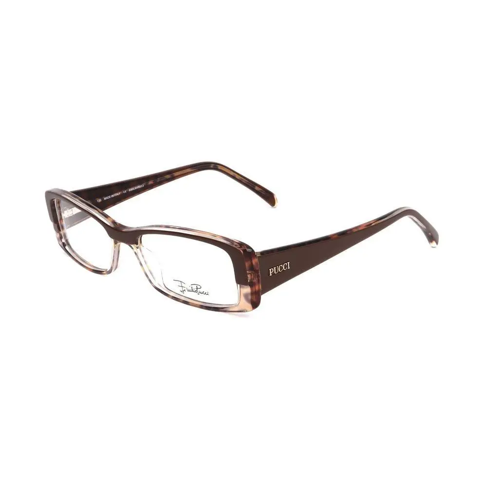 Emilio Pucci Brown Plastic Glasses Frames - EPEP2651204AC