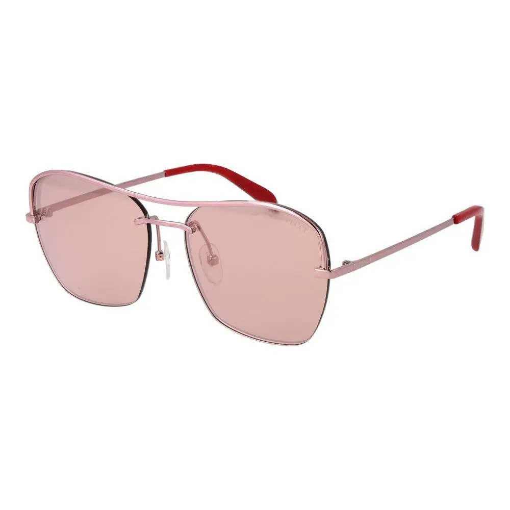 Rose Gold Metal Sunglasses by Emilio Pucci