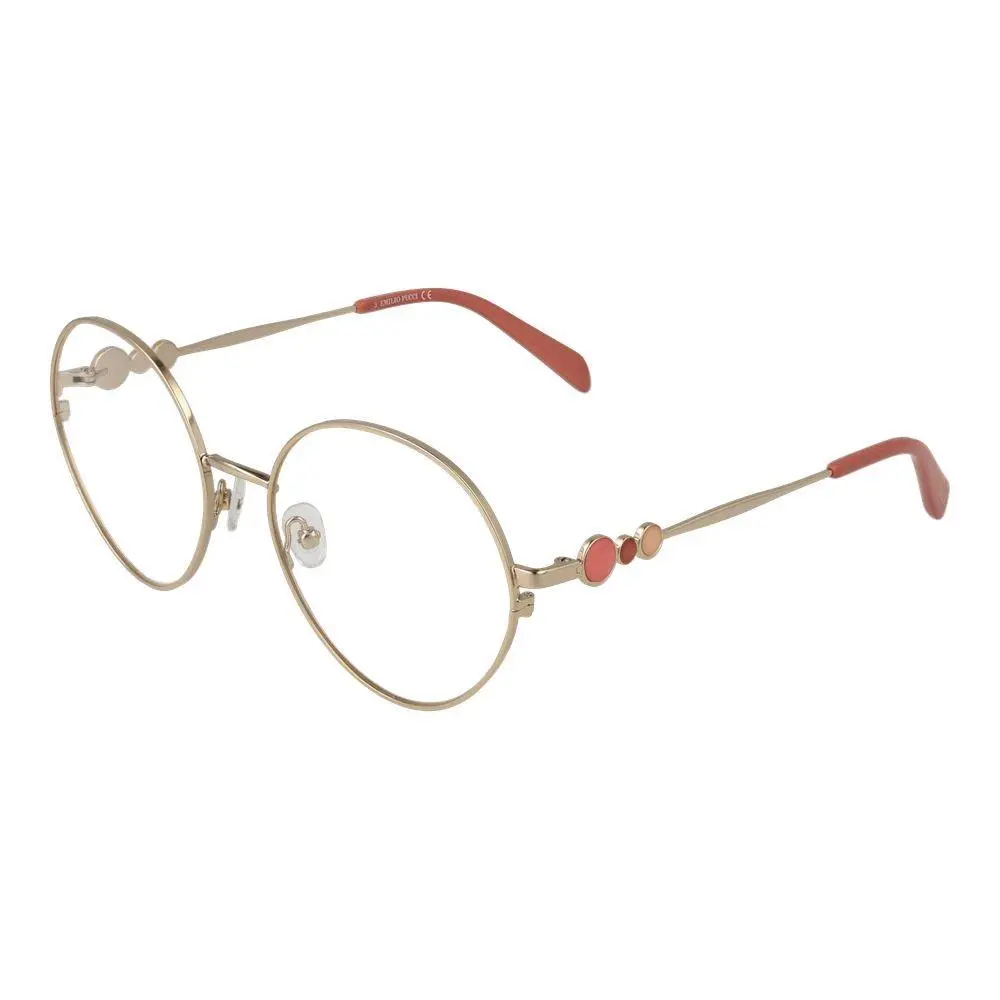 Emilio Pucci Gold Metal Glasses Frames