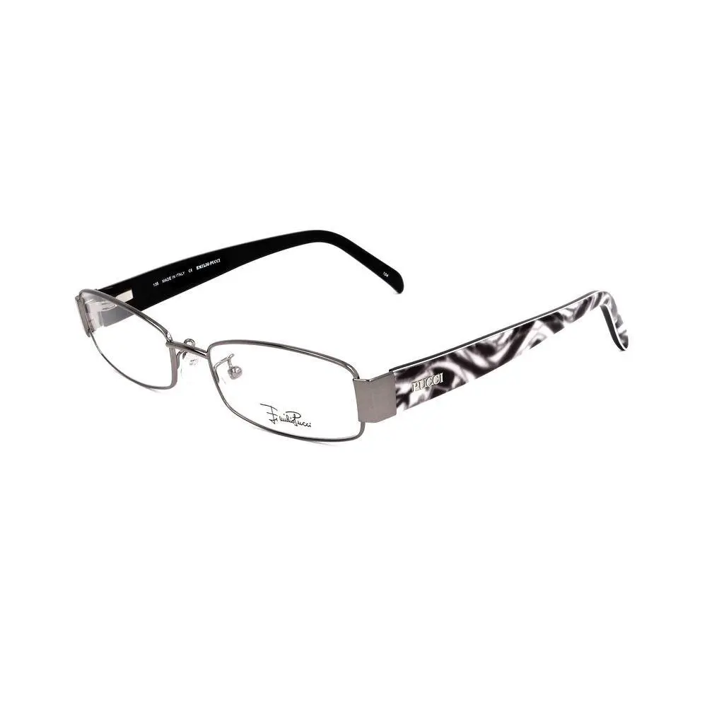 Emilio Pucci Gray Metal Glasses Frames