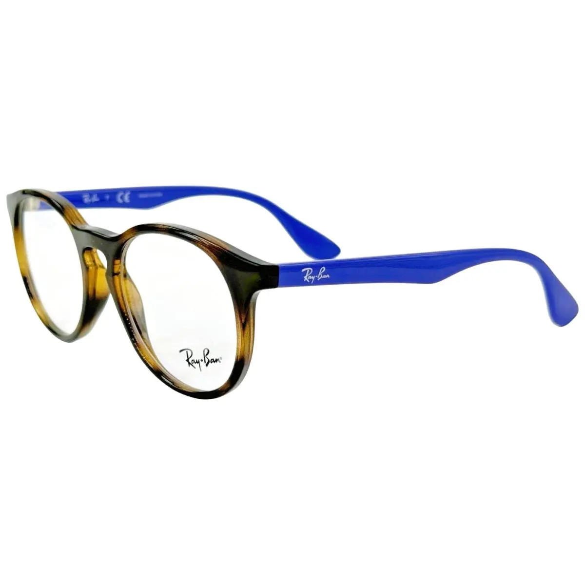 Ray Ban JR RB1554 Kids Round Plastic Eyeglass Frame 3727 Havana 46-16 Keyhole