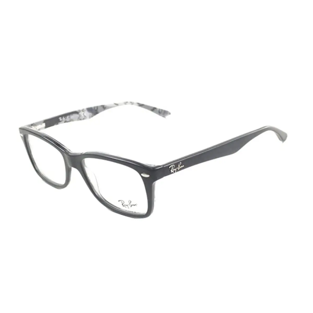 Ray-ban RX5228 5405 Eyeglasses 53mm Matte Black Camo Square Frames