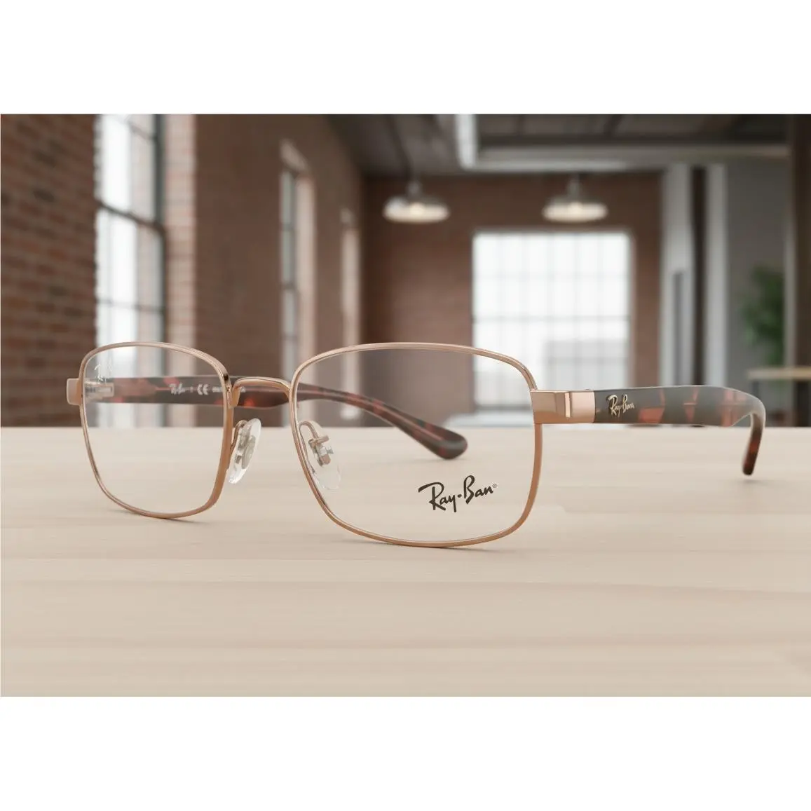 Ray-ban 6445 2943 Eyeglasses 51-18-145 Taupe Red Tortoise