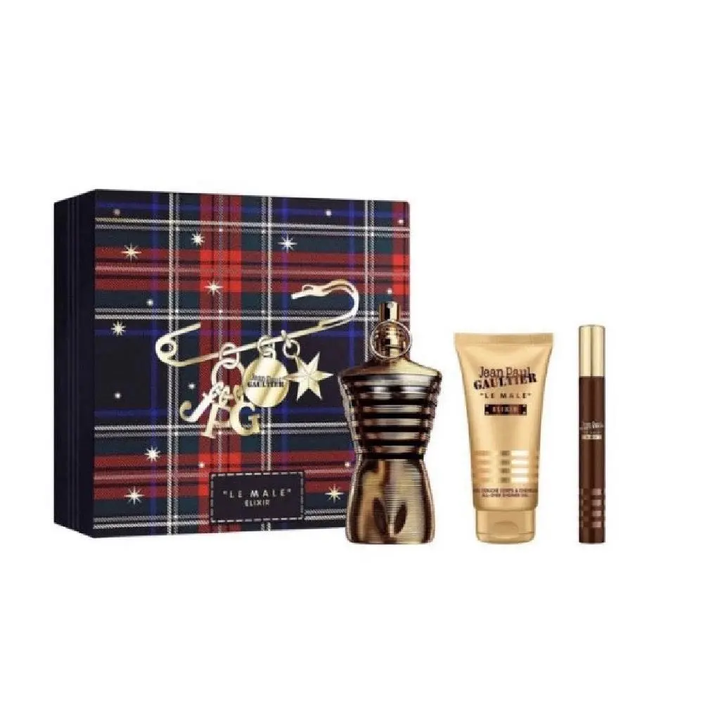 Jean Paul Gaultier Le Male Elixir Gift Set Men`s Fragrance