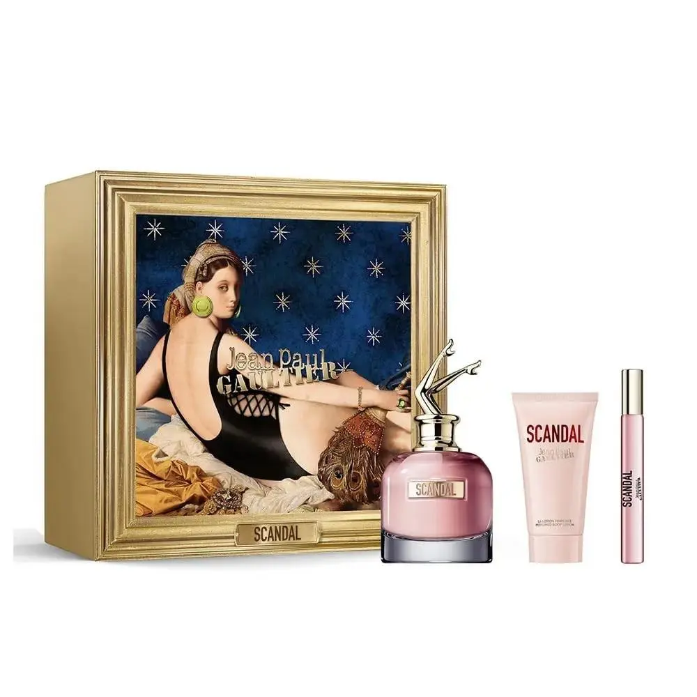 Scandal by Jean Paul Gaultier Set Edp 2.7 Fl. oz + Body Lotion and Mini- Women