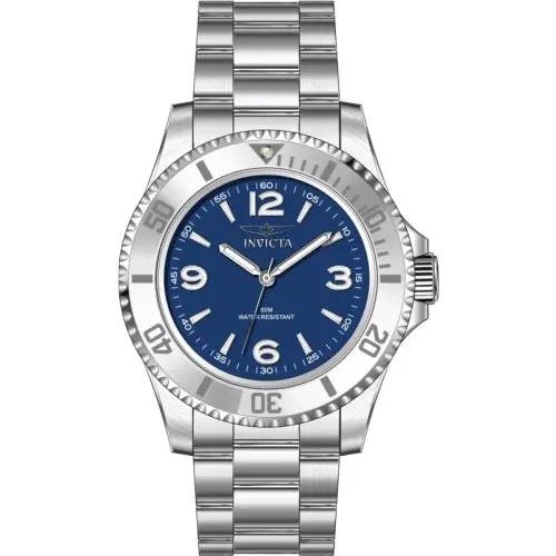 Invicta Specialty Men 40mm Steel Steel Blue Dial PC21S Quartz