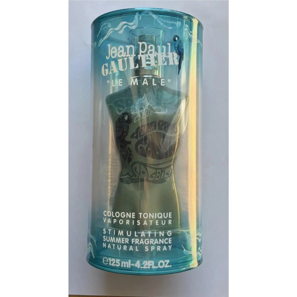 Jean Paul Gaultier Le Male Cologne Tonique Summer 125ml 4.2oz Parrot