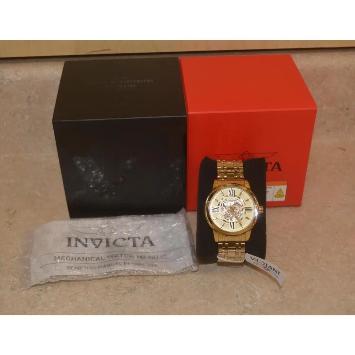 Invicta Automatic Gold Tone Men`s Watch 69129