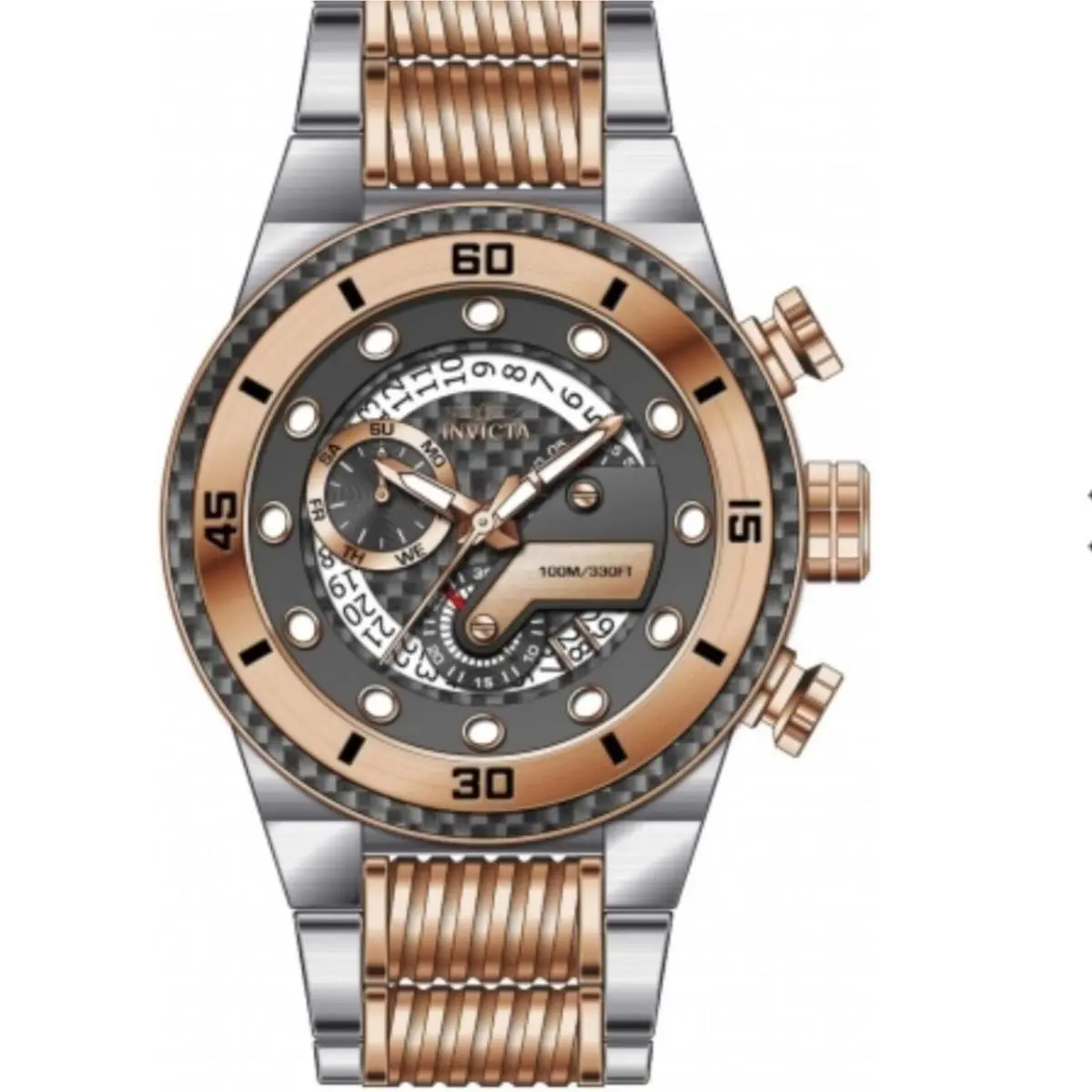 Invicta 33258 S1 Rally Watch Two-tone Band 51mm
