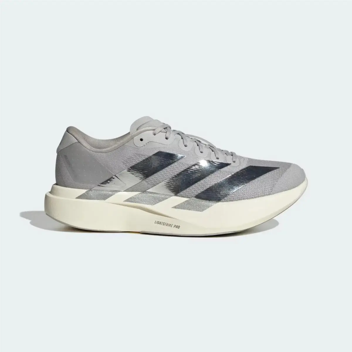 Adidas Adizero Evo SL Running Shoes Grey Metallic Silver KJ9664 Men`s Size 8